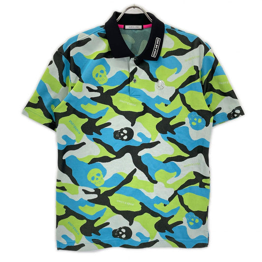MARK&LONA Gauge Polo Multicolor Camo Short Sleeve Size 48