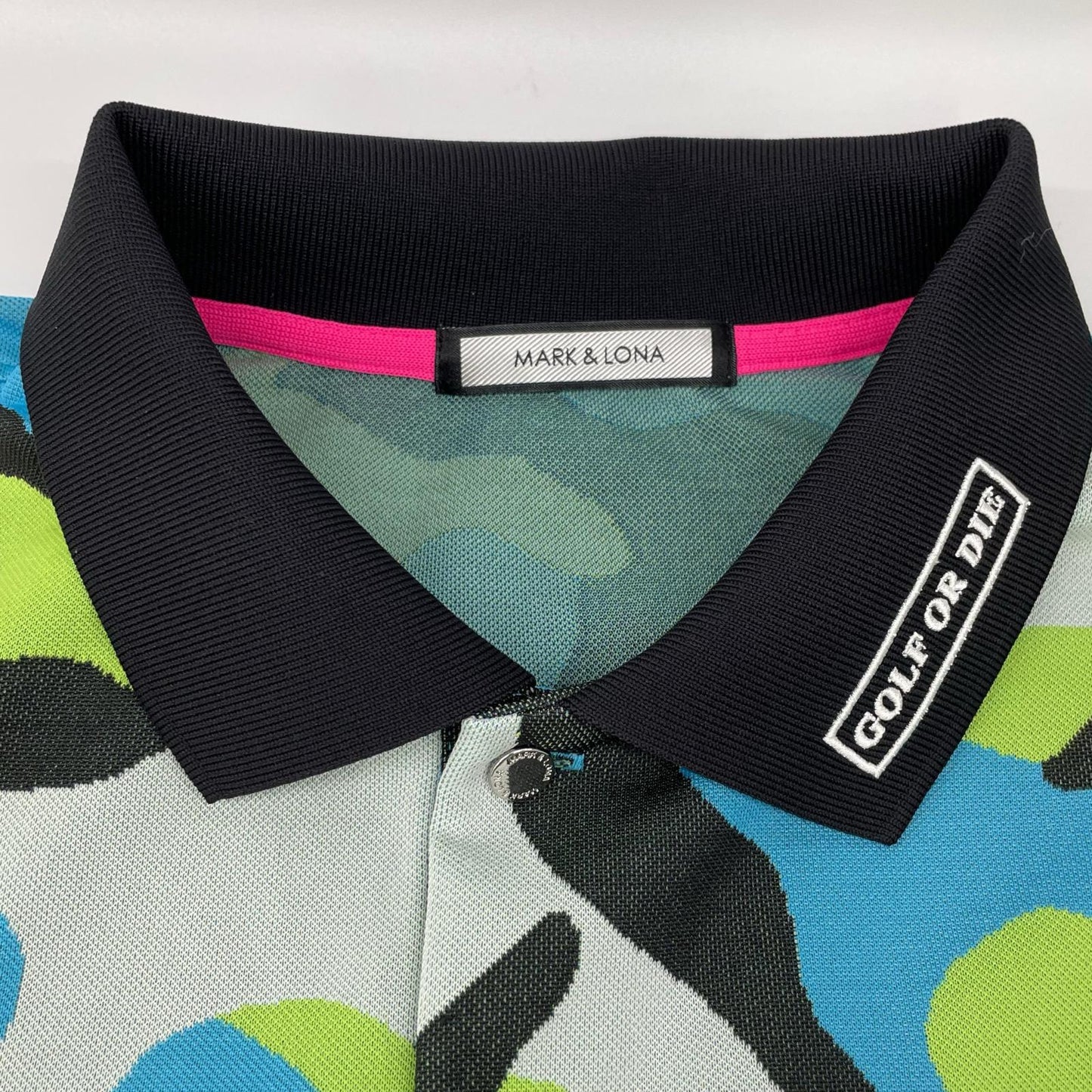 MARK&LONA Gauge Polo Multicolor Camo Short Sleeve Size 48
