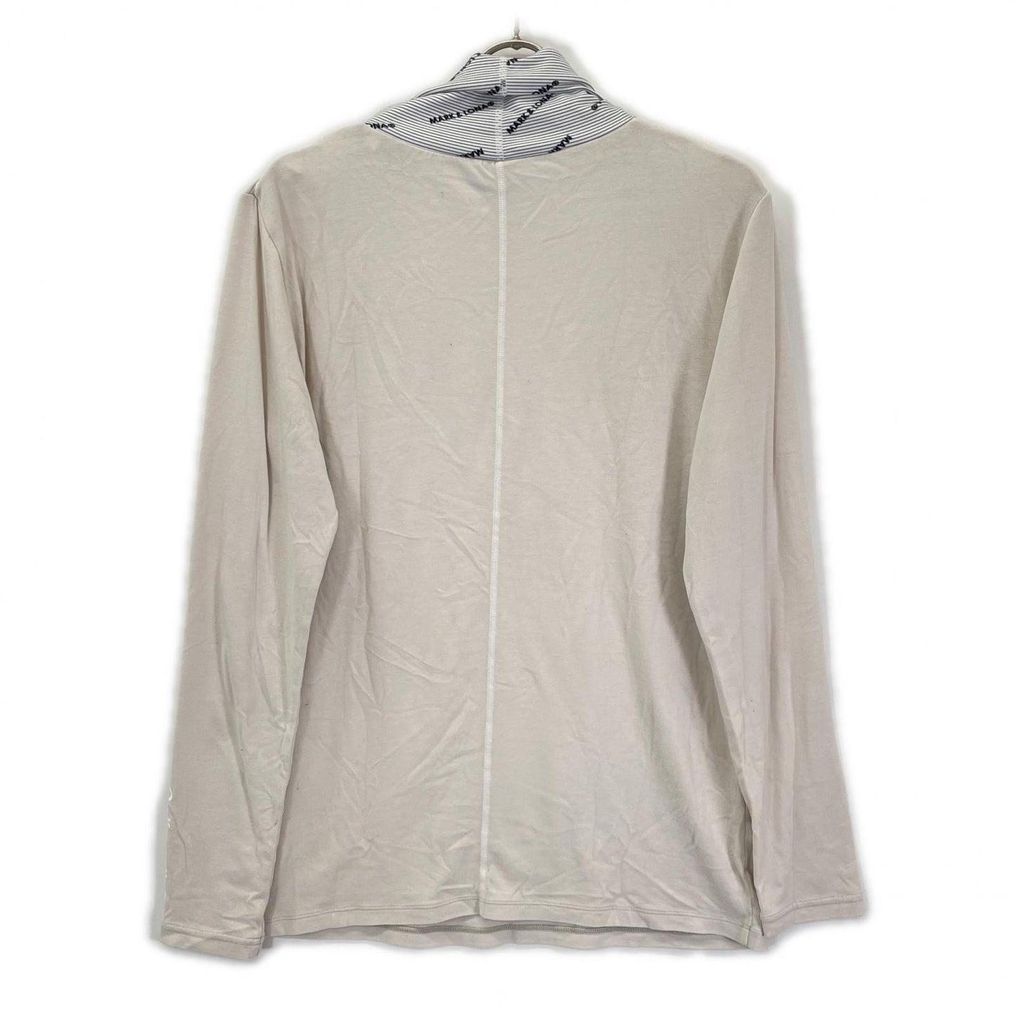MARK&LONA AWE High Stretch Fleece Mock Shirt Beige Size 50
