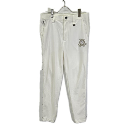MARK&LONA 23SS Prince Stud Side Studs Pants White Size 48