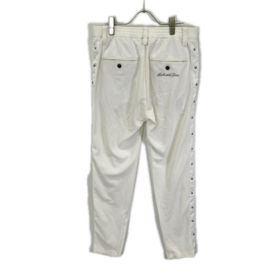 MARK&LONA 23SS Prince Stud Side Studs Pants White Size 48