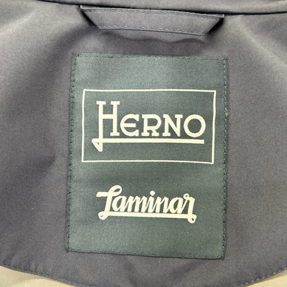 HERNO Laminar GORE-TEX Stand Collar Jacket Navy Size 48