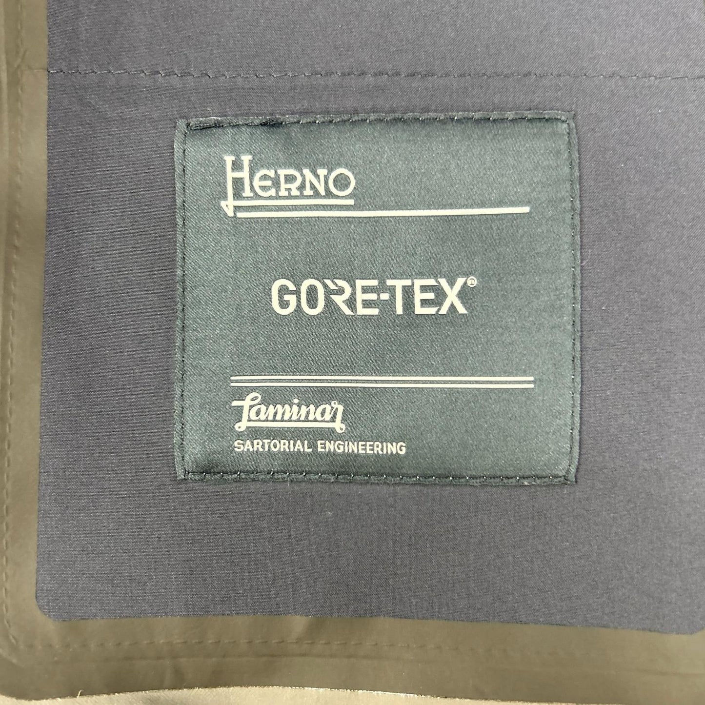 HERNO Laminar GORE-TEX Stand Collar Jacket Navy Size 48