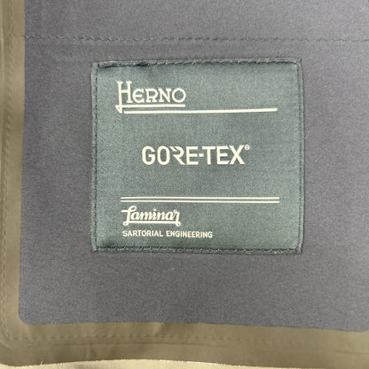 HERNO Laminar GORE-TEX Stand Collar Jacket Navy Size 48