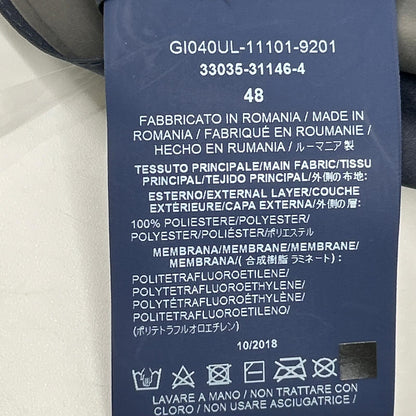 HERNO Laminar GORE-TEX Stand Collar Jacket Navy Size 48