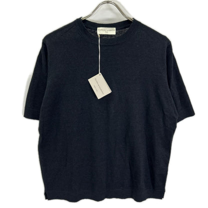 FILIPPO DE LAURENTIIS Linen Cotton Knit Black Size 48