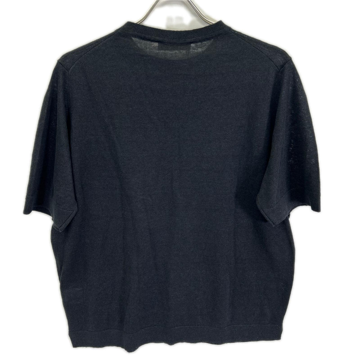 FILIPPO DE LAURENTIIS Linen Cotton Knit Black Size 48