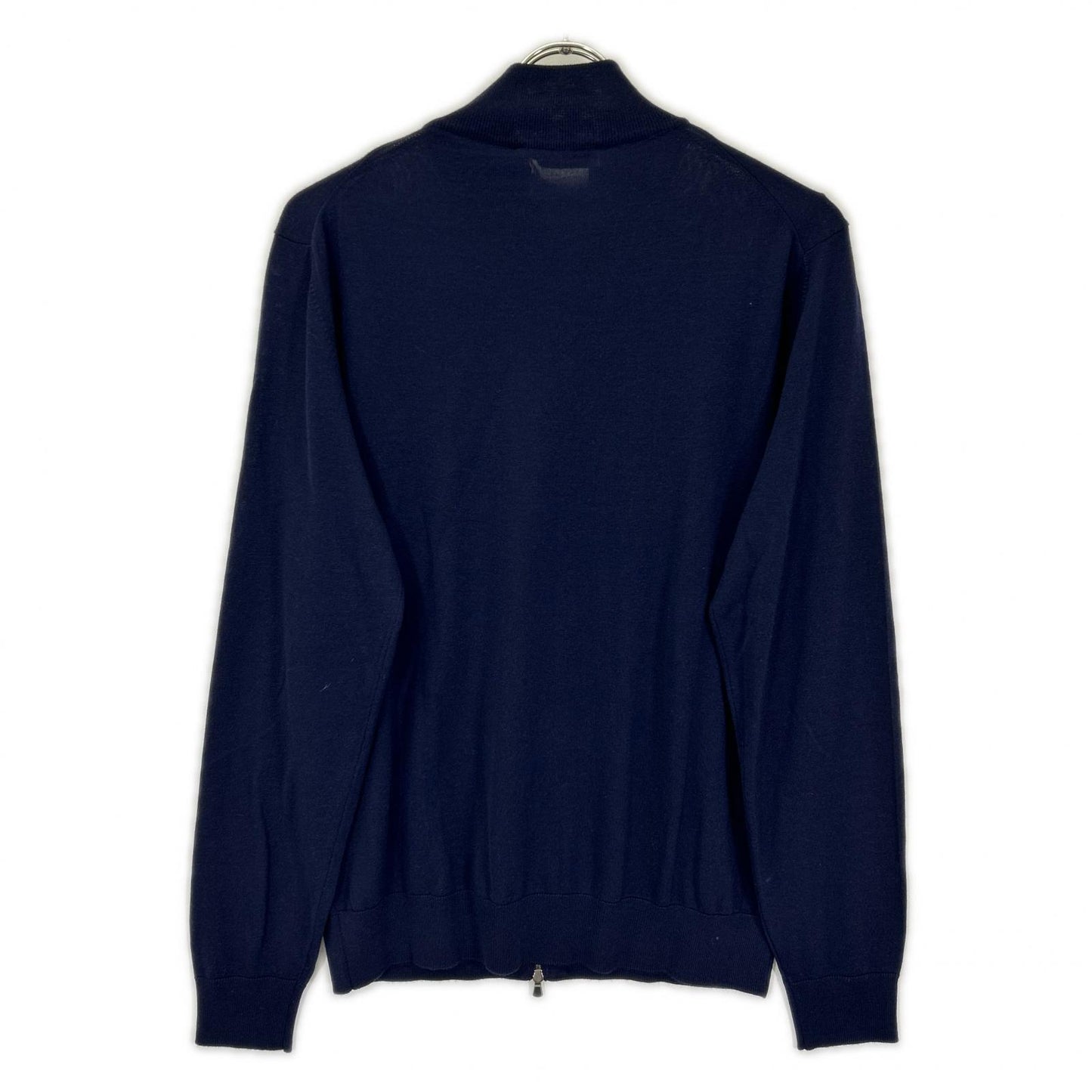 FILIPPO DE LAURENTIIS Merino Wool Cardigan Navy Size 48