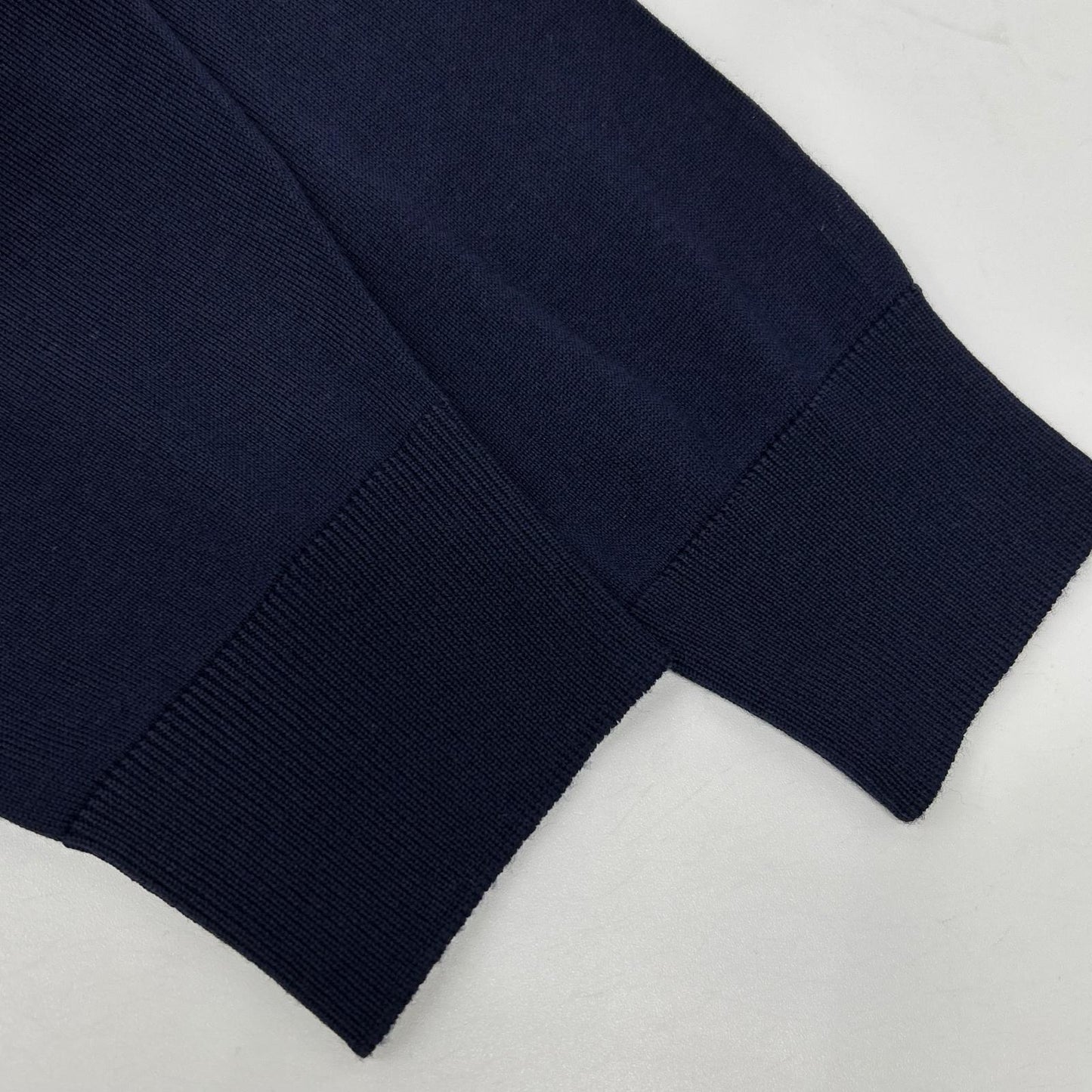 FILIPPO DE LAURENTIIS Merino Wool Cardigan Navy Size 48
