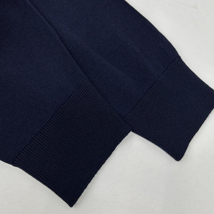 FILIPPO DE LAURENTIIS Merino Wool Cardigan Navy Size 48
