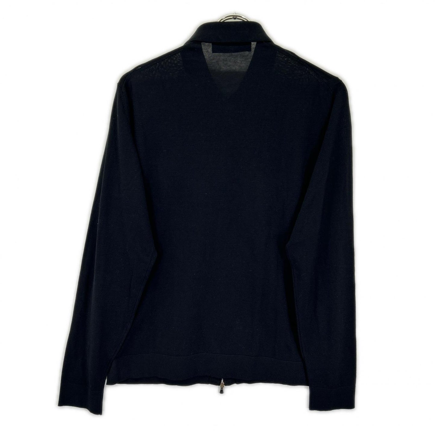 FILIPPO DE LAURENTIIS Cotton W-Zip Jacket Black Size 48