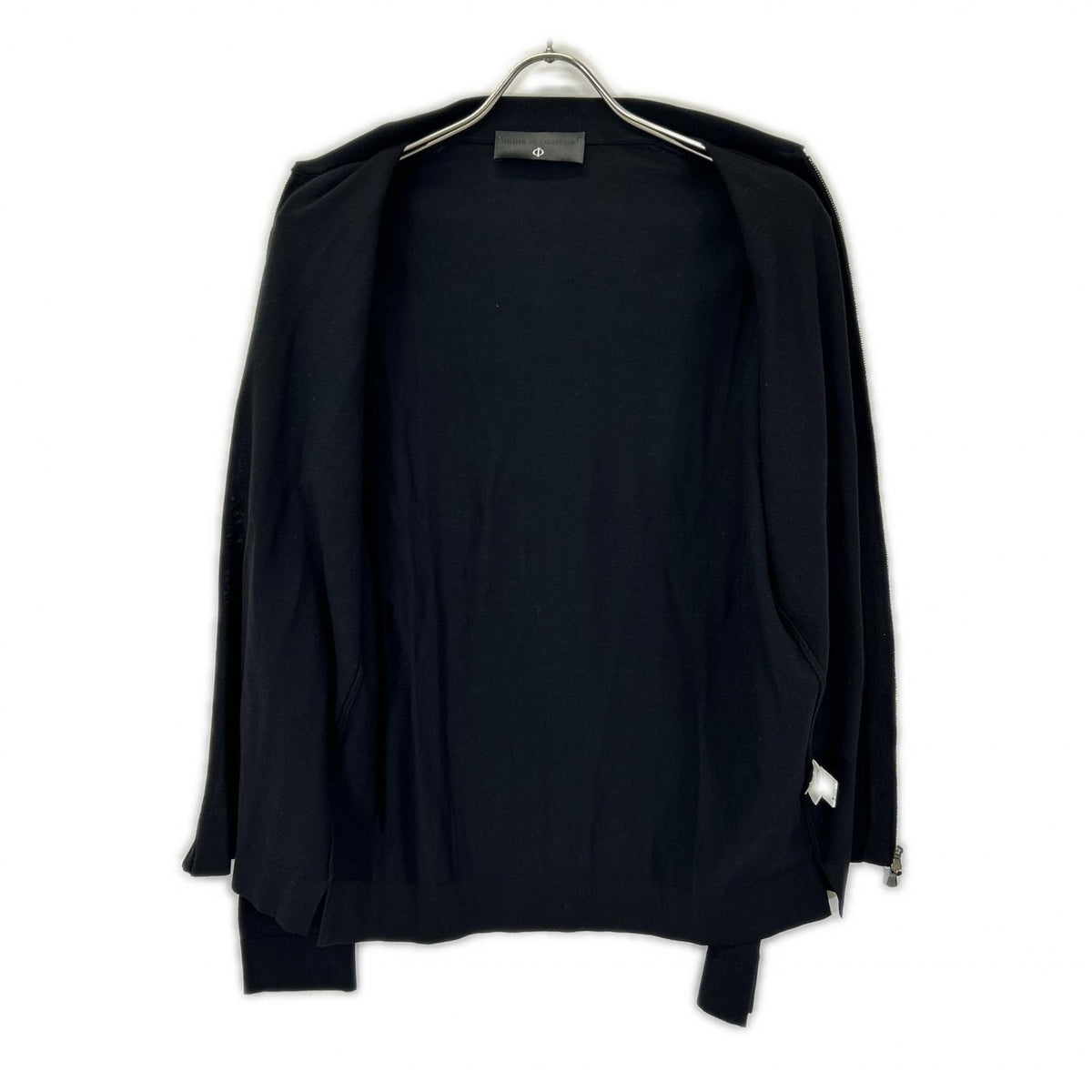 FILIPPO DE LAURENTIIS Cotton W-Zip Jacket Black Size 48