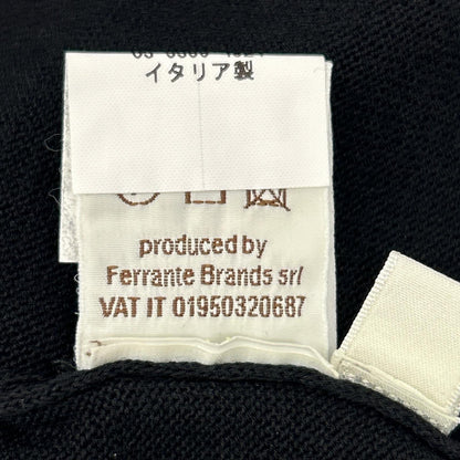 FILIPPO DE LAURENTIIS Cotton W-Zip Jacket Black Size 48
