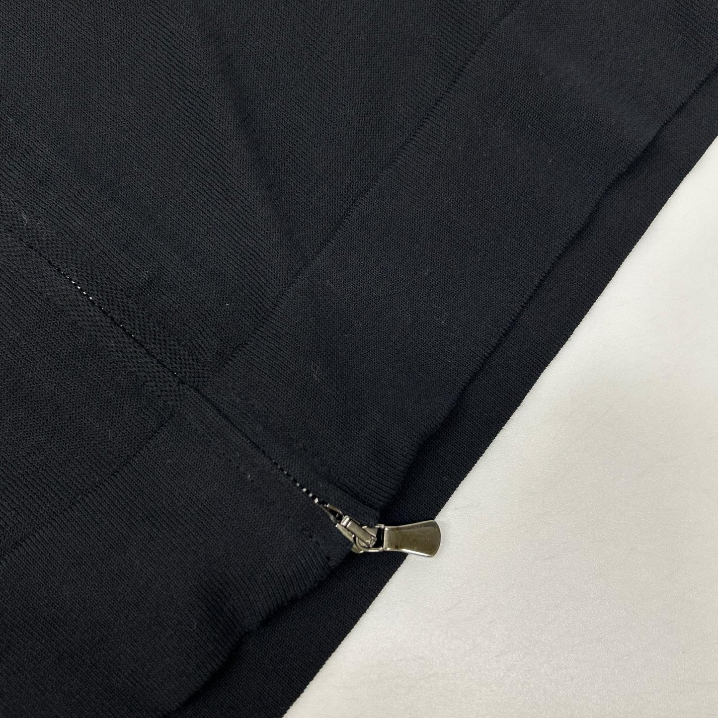 FILIPPO DE LAURENTIIS Cotton W-Zip Jacket Black Size 48