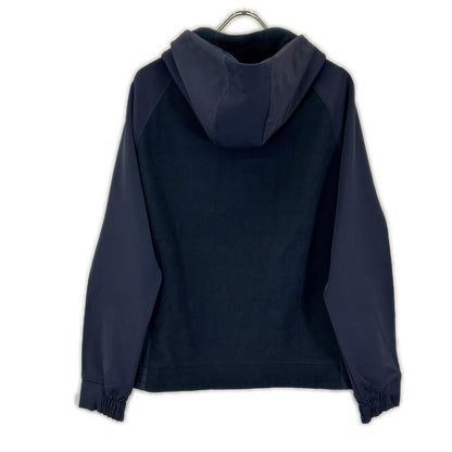 ARCHIVIO Poly Fleece-Docking Zip Hoodie Navy Jacket Size 48