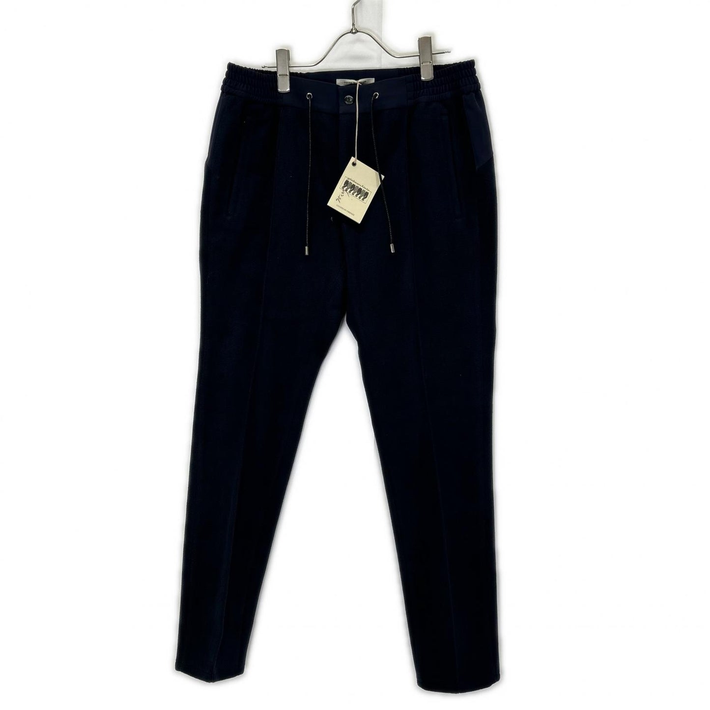 ARCHIVIO Polyester Fleece-Docking Center Pants Navy Size 48