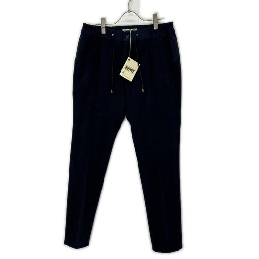 ARCHIVIO Polyester Fleece-Docking Center Pants Navy Size 48