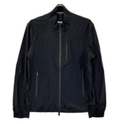 DUNO Nylon Logo Plate Stand Collar W-Zip Jacket Black