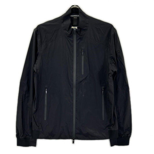 DUNO Nylon Logo Plate Stand Collar W-Zip Jacket Black