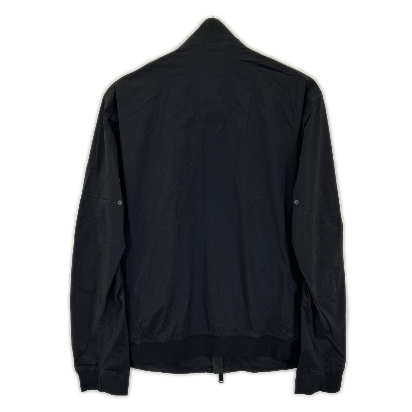 DUNO Nylon Logo Plate Stand Collar W-Zip Jacket Black