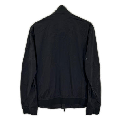 DUNO Nylon Logo Plate Stand Collar W-Zip Jacket Black