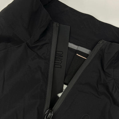 DUNO Nylon Logo Plate Stand Collar W-Zip Jacket Black