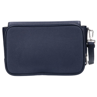 BALLY STEON Embossed Grain Leather Bag Navy Size ONE SIZE
