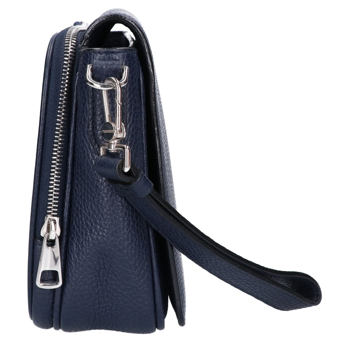 BALLY STEON Embossed Grain Leather Bag Navy Size ONE SIZE