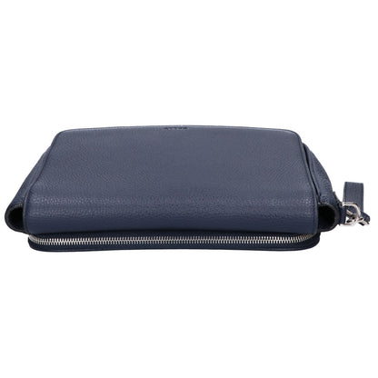 BALLY STEON Embossed Grain Leather Bag Navy Size ONE SIZE