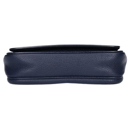 BALLY STEON Embossed Grain Leather Bag Navy Size ONE SIZE