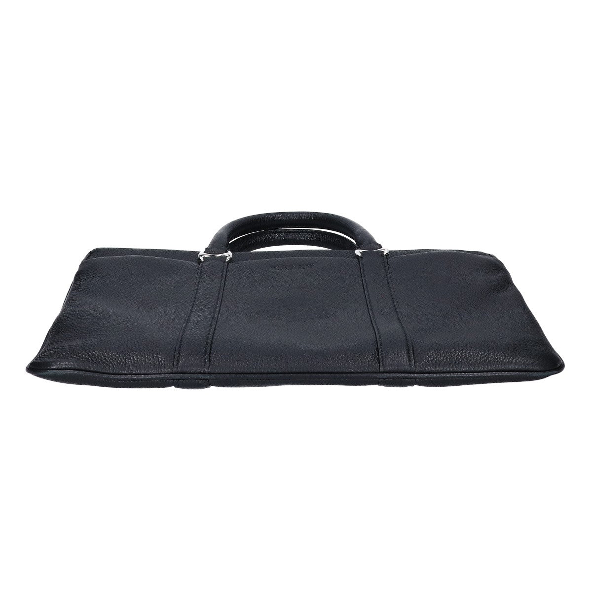 BALLY Embossed Grain Leather Briefcase Black Size ONE SIZE