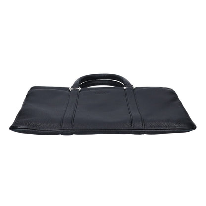 BALLY Embossed Grain Leather Briefcase Black Size ONE SIZE