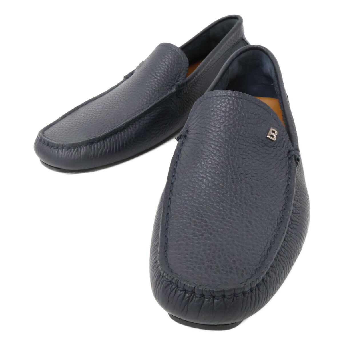 BALLY WANDER Grained Leather Driving Shoes Sneakers Size EU7 US8