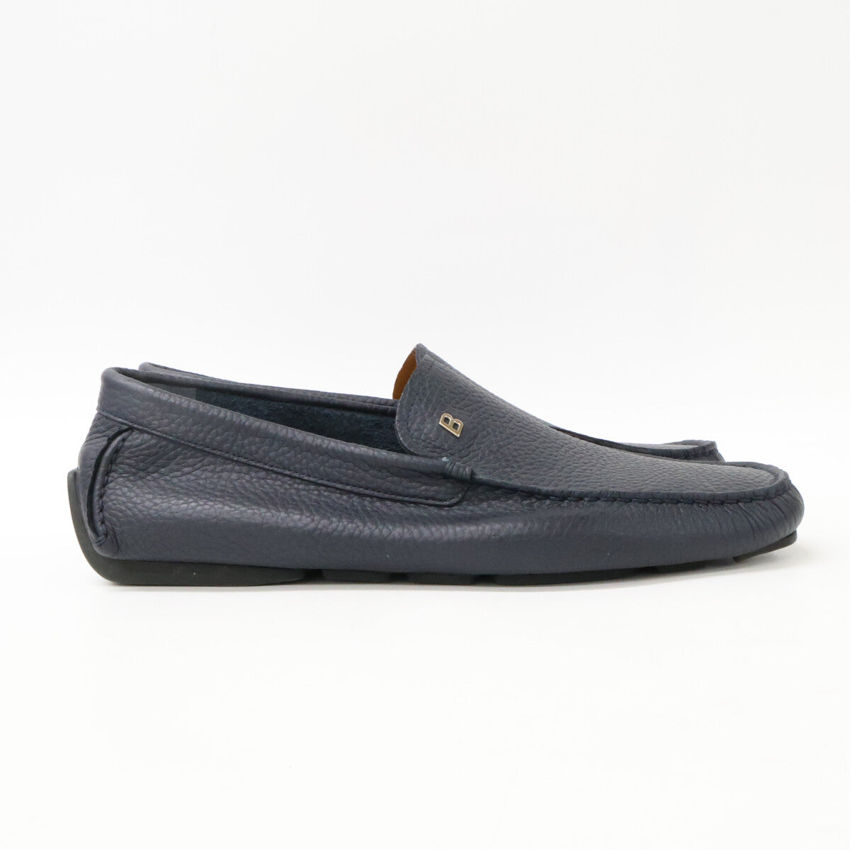 BALLY WANDER Grained Leather Driving Shoes Sneakers Size EU7 US8