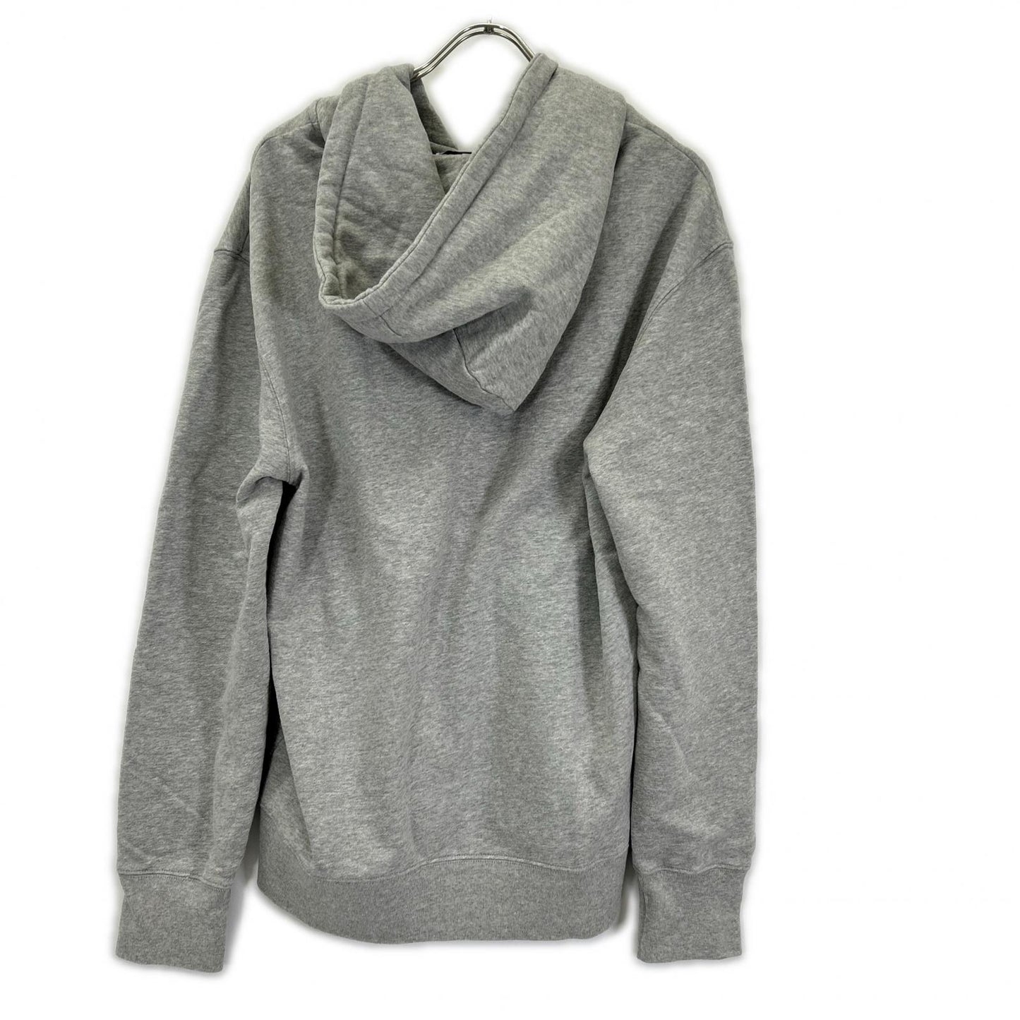 MAISON KITSUNE Chillax Fox Cotton Zip-Up Hoodie Gray Size XL