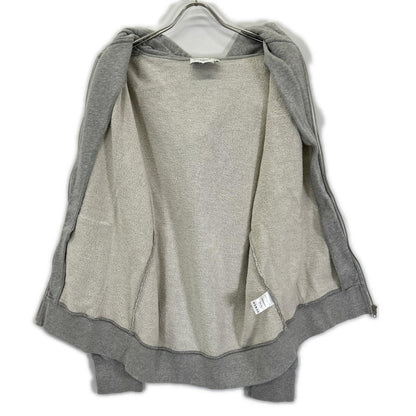MAISON KITSUNE Chillax Fox Cotton Zip-Up Hoodie Gray Size XL