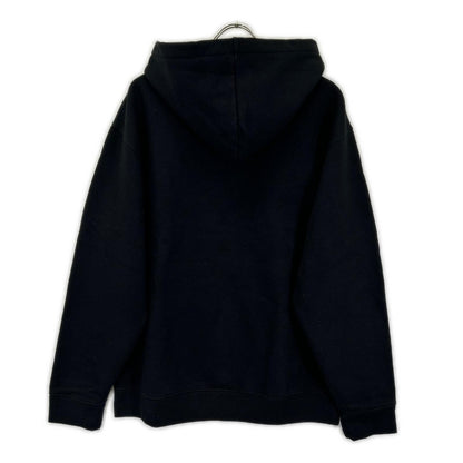 MAISON KITSUNE Embroidered Cotton Hoodie Black Size XL
