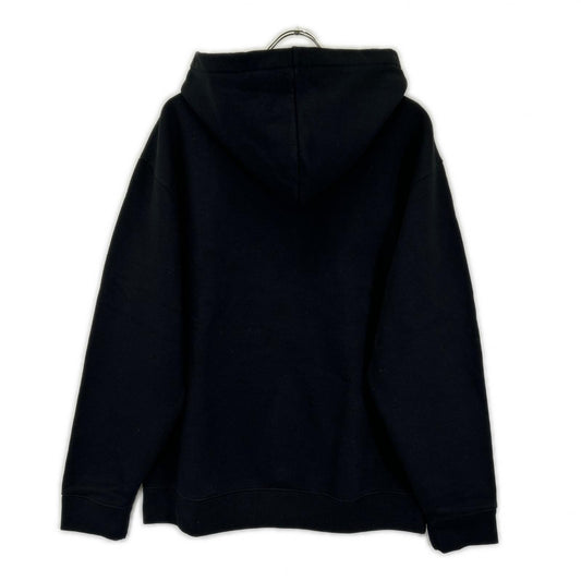 MAISON KITSUNE Embroidered Cotton Hoodie Black Size XL