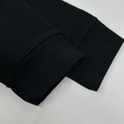 MAISON KITSUNE Embroidered Cotton Hoodie Black Size XL