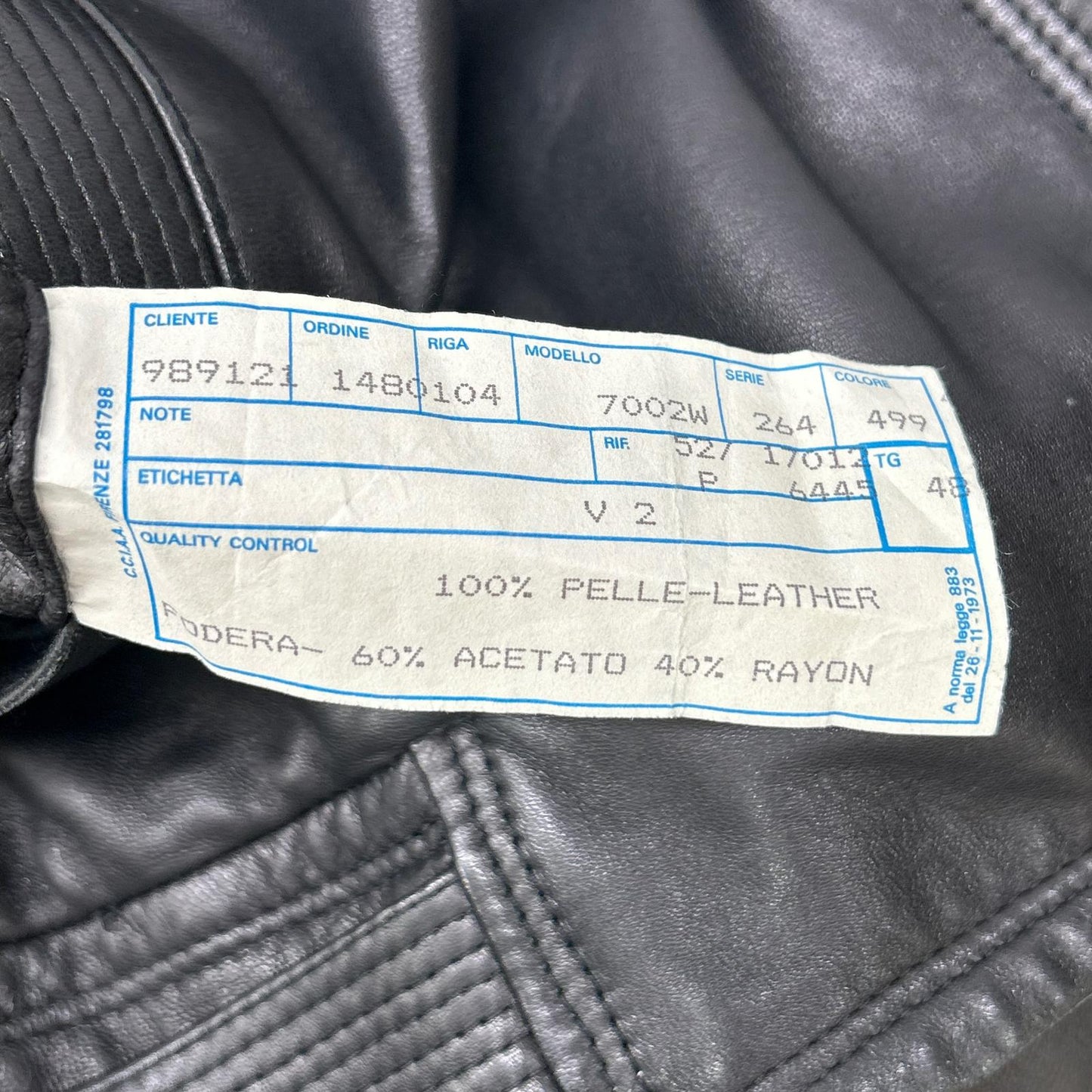 BY VERSACE Black Leather Fur-Trimmed Leather Jacket Size 48