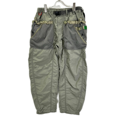 NANGA x H.A.K.U Khaki Mesh Pocket BIKU TROUSERS Size S