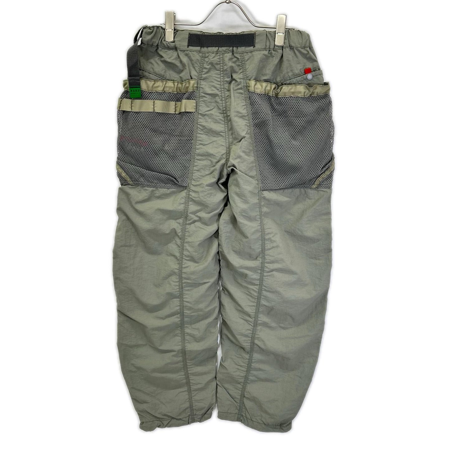 NANGA x H.A.K.U Khaki Mesh Pocket BIKU TROUSERS Size S