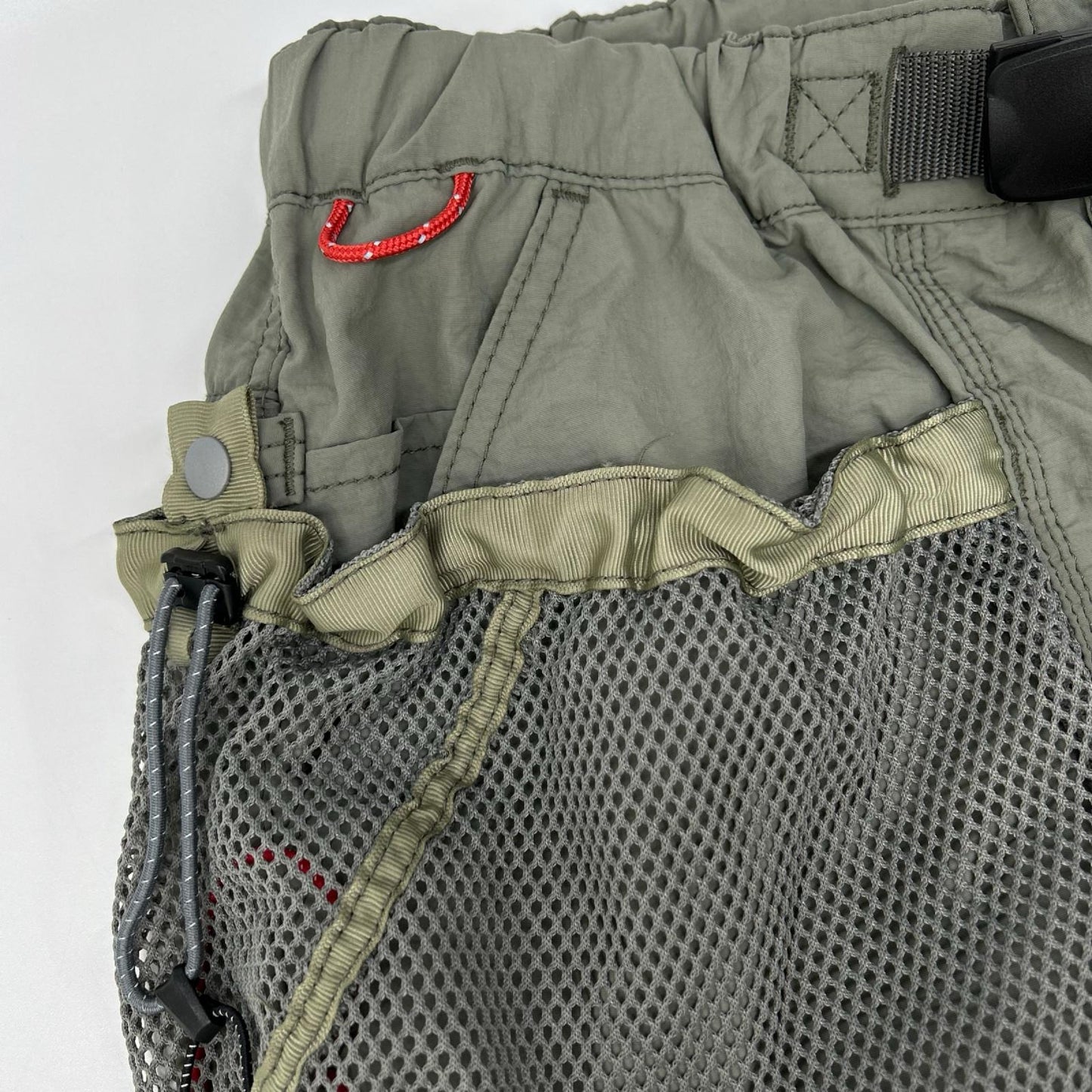 NANGA x H.A.K.U Khaki Mesh Pocket BIKU TROUSERS Size S