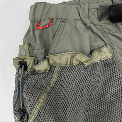 NANGA x H.A.K.U Khaki Mesh Pocket BIKU TROUSERS Size S
