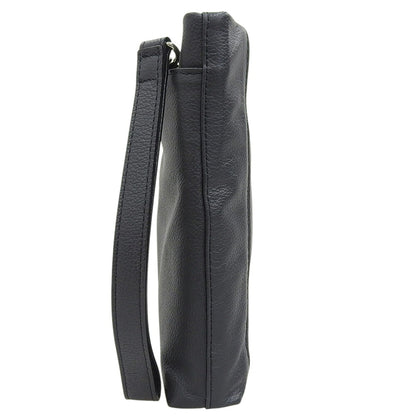 JAL PRODUCED BY MORPHO Black 2-Way Leather Shoulder Bag