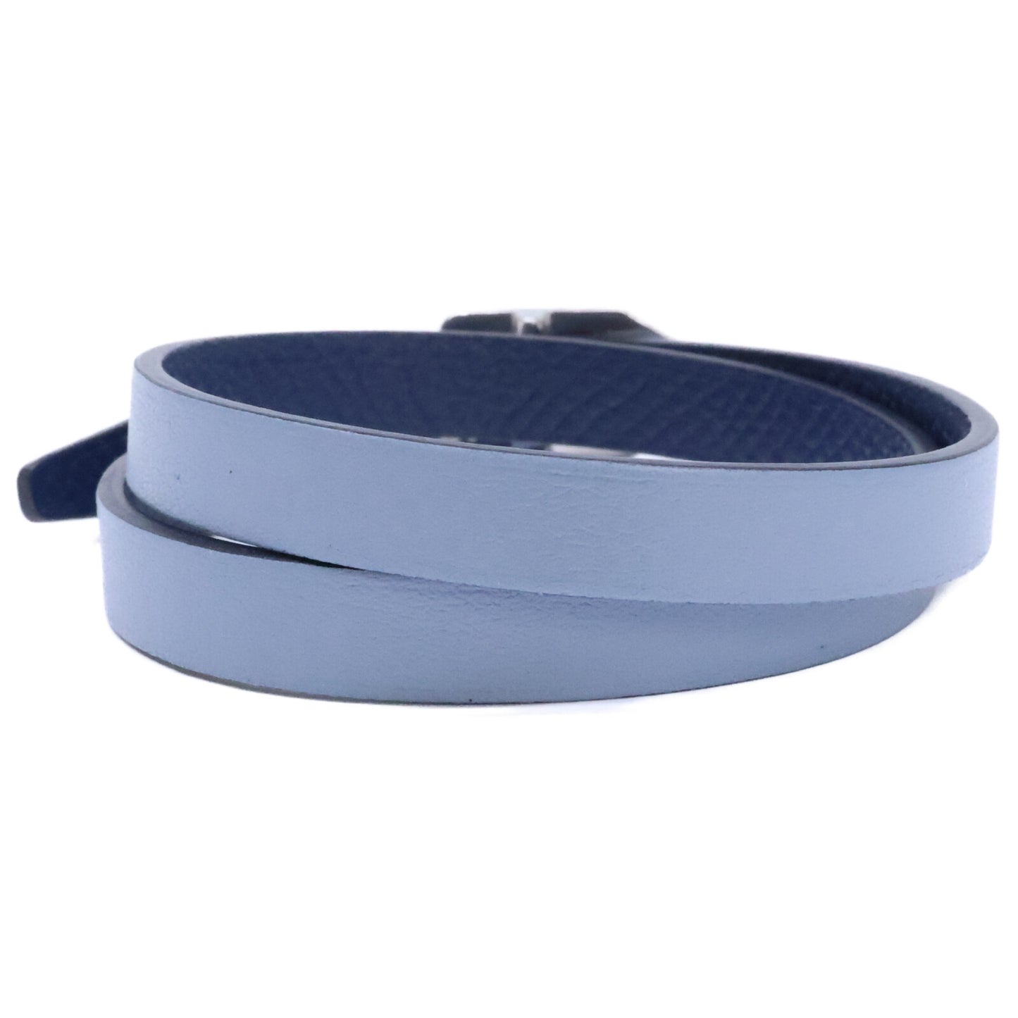 HERMES C Stamp Leather Double Tour ONE SIZE Bracelet Size ONE SIZE