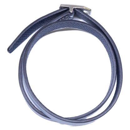 HERMES C Stamp Leather Double Tour ONE SIZE Bracelet Size ONE SIZE