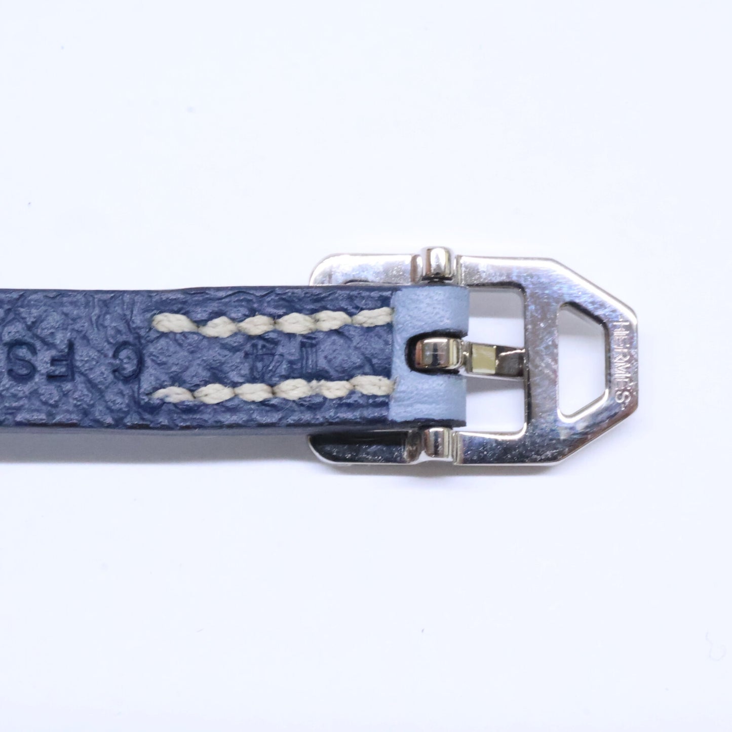 HERMES C Stamp Leather Double Tour ONE SIZE Bracelet Size ONE SIZE