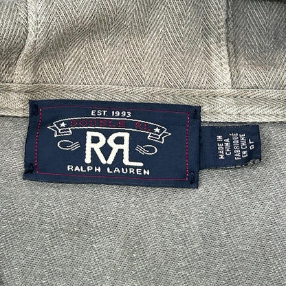 RRL 782733388001 Khaki Jacquard Knit Anorak Jacket Size L