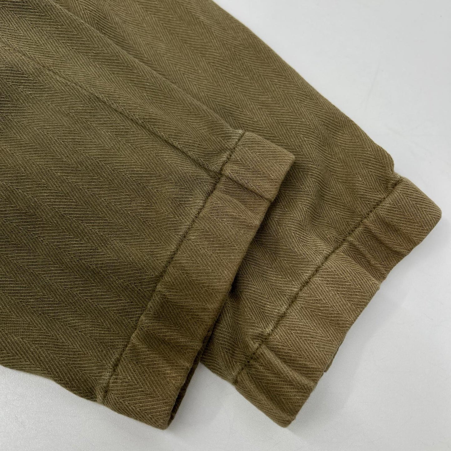 RRL 782733388001 Khaki Jacquard Knit Anorak Jacket Size L